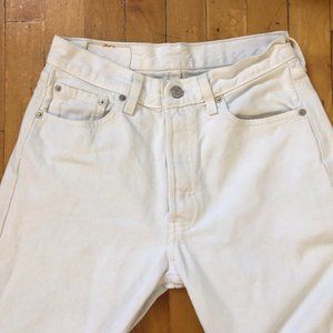 White Levi's 501 Jeans